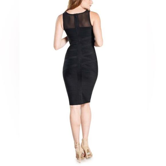 Dress the Population NEW Ximena Criss Cross Bodycon Dress Black Size XS - Picture 3 of 3